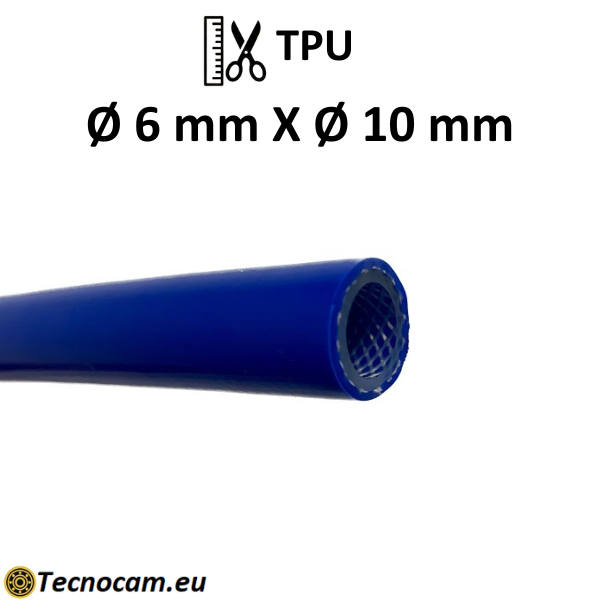 Tubo per Aria Compressa al Metro Ø int. 6 mm Ø est. 10 mm, 20 bar