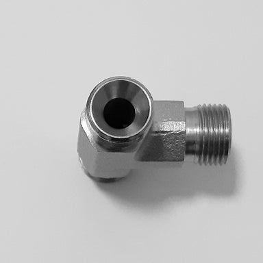 Adattatore 90° – flangia SAE / maschio gas cilindrico Adattatore 90° – flangia SAE / maschio gas cilindrico