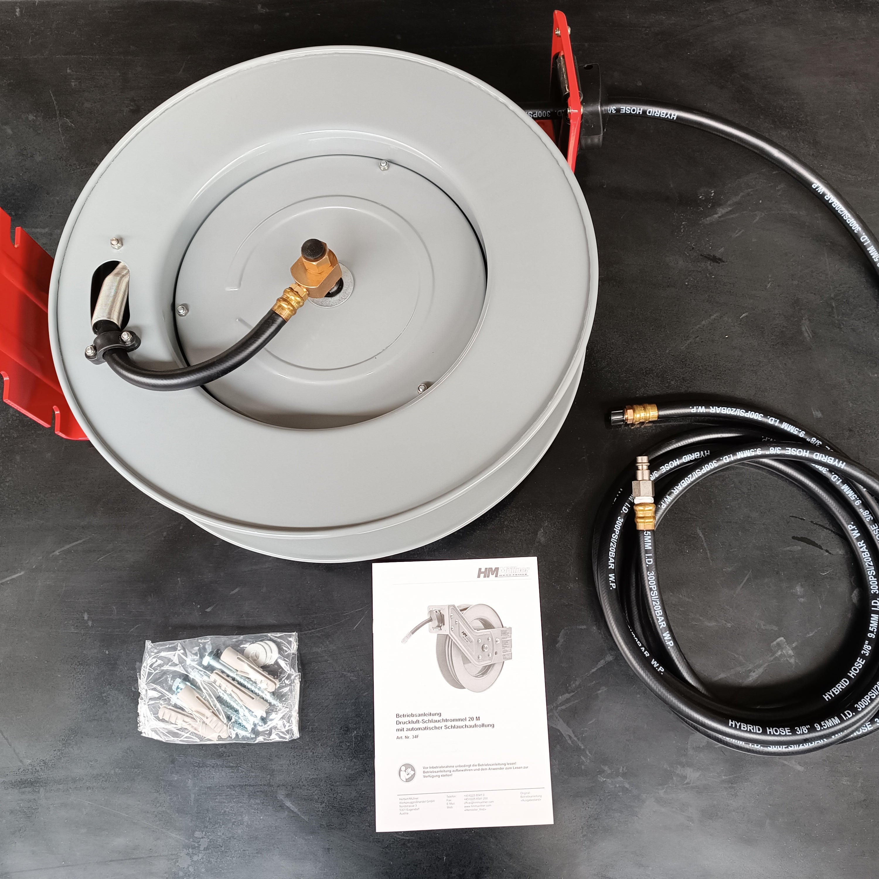 Avvolgitubo Aria Compressa Retrattile Tubo Flessibile per Aria Compressa Ibrido Lunghezza 19,81m Pressione max. 300 PSI, Bobina Avvolgitubo Montaggio a Soffitto/Parete, Avvolgitubo da Officina | IT Avvolgitubo Aria Compressa Retrattile Tubo Flessibile per Aria Compressa Ibrido Lunghezza 19,81m Pressione max. 300 PSI, Bobina Avvolgitubo Montaggio a Soffitto/Parete, Avvolgitubo da Officina | IT