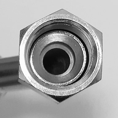 Hydraulische weibliche 45°-Winkel-Pressarmatur JIC 37° mit UN/UNF-Gewinde, weitere Ansicht
