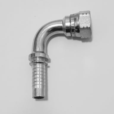 Hydraulische weibliche 90°-Winkel-Pressarmatur JIC 37° mit UN/UNF-Gewinde