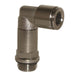 Raccordo Automatico Push-In a Gomito Maschio BSPP Girevole Prolungato in Ottone Nichelato