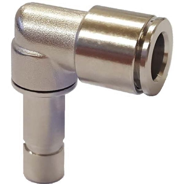 Raccordo Automatico Push-In a Gomito con Codulo in Ottone Nichelato