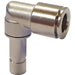 Raccordo Automatico Push-In a Gomito con Codulo in Ottone Nichelato
